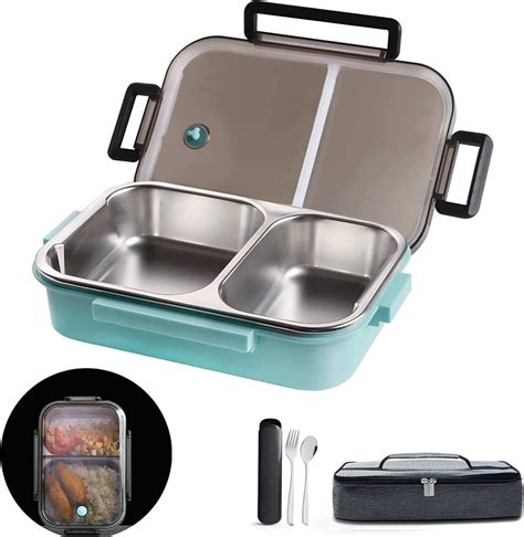 premium steel layered lunch box containers|insulated stainless steel lunch box.